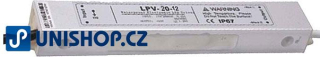 Elektronický transformátor 12V/20W LPV20-12 pro LED osvětlení