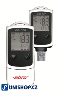 EBI 300 USB teplotní záznamník EBRO s displejem + kalibrace