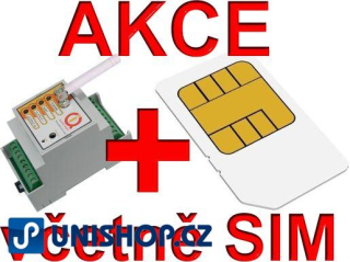 AKCE IQSD GSML DIN  GSM modul na DIN lištu /3571/ včetně SIM