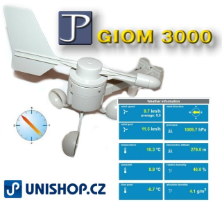 GIOM 3000 anemometr - meteostanice