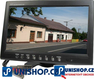 LCD color monitor TFT 9" CL-920,2x video IN+audio