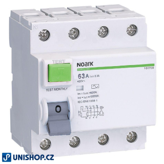 Proudový chránič ID 400V/25A-30mA 3fázový na DIN lištu