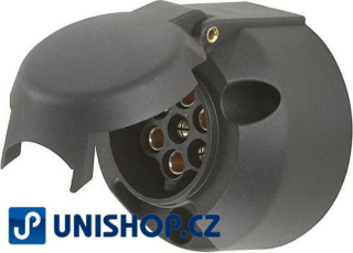 Zásuvka k přívěsu 7p plastová