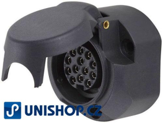 Zásuvka k přívěsu 13p plastová